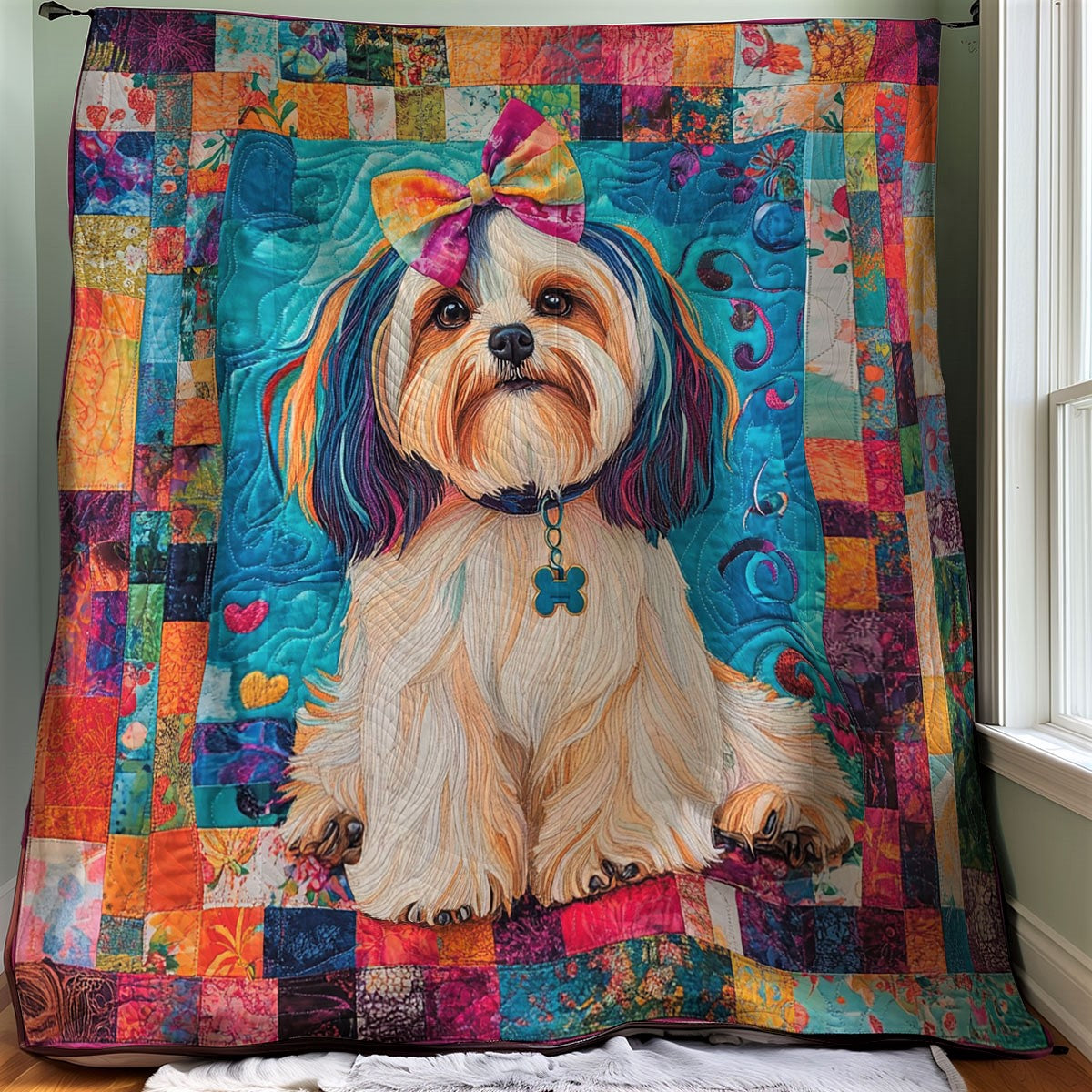 Adorable Shih Tzu XB0303033CL Quilt