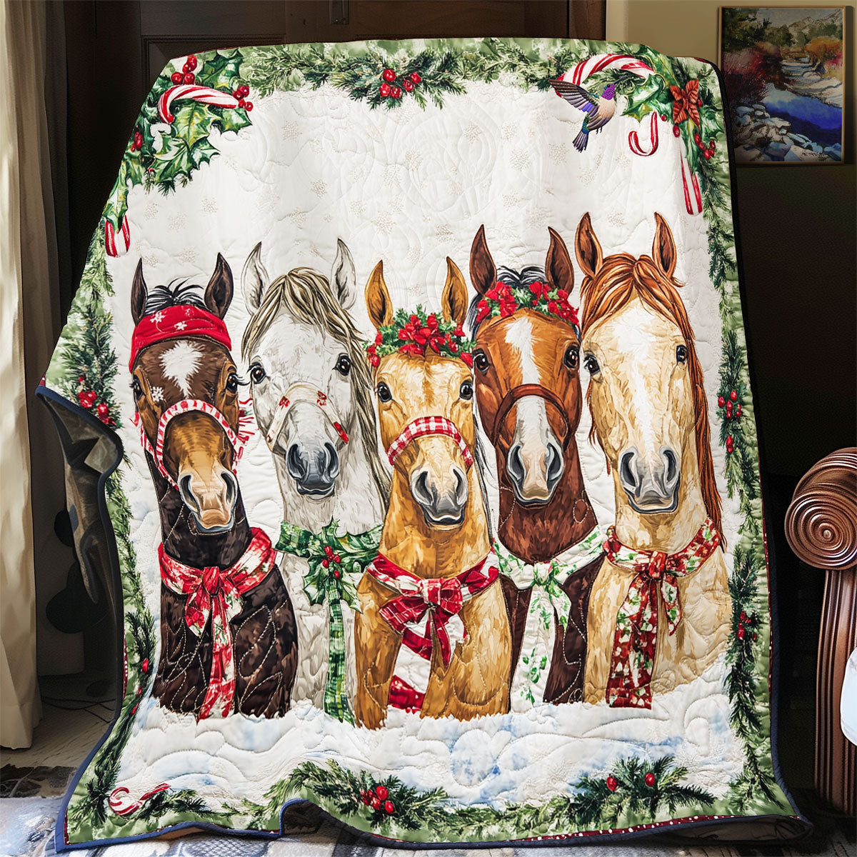 Christmas Horse WY1311017CL Quilt