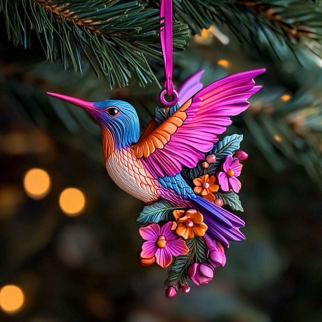 Dancing Hummingbird WN1610070CL Christmas Ornament