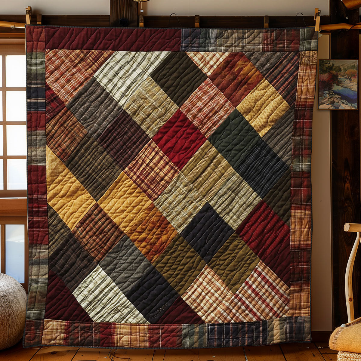 Square Patchwork WY1502072CL Quilt
