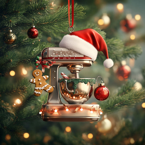 Cozy Kitchen Flour Mixer Machine WN0411019CL Christmas Ornament