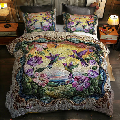 Hummingbird Mystic Bloom WN0310108CL Duvet Cover Set