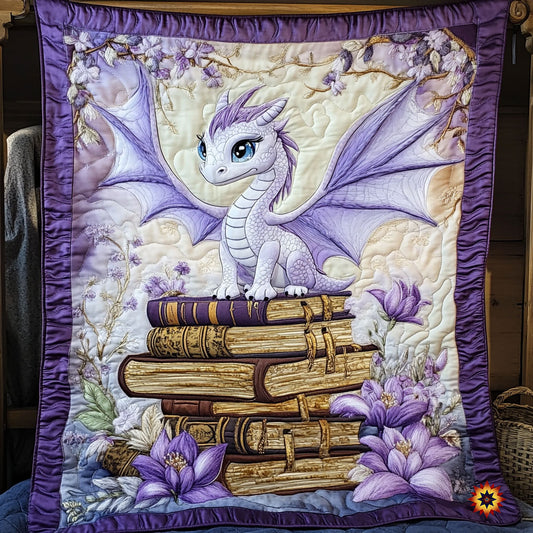 Purple Flower Dragon WY0511001CL Quilt