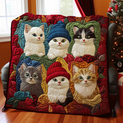 Vibrant Winter Cat WY1012054CL Quilt