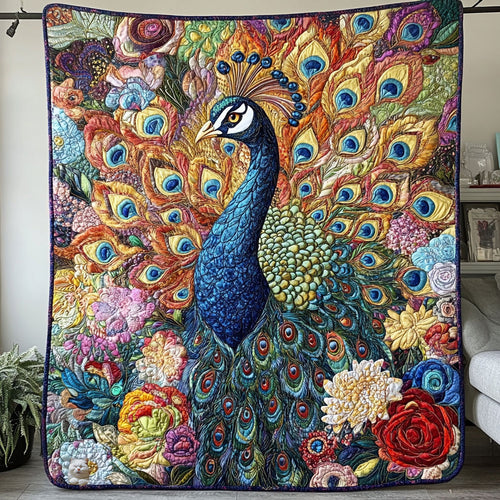 Lovely Peacock WU2610038CL Quilt