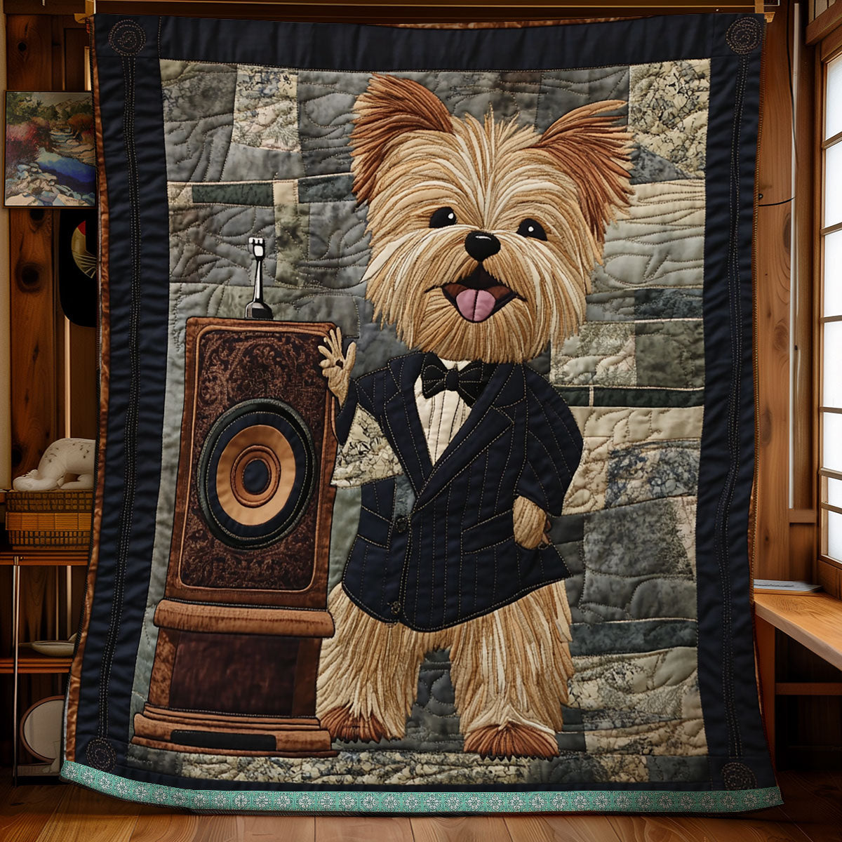 Yorkshire Terrier Happy WX0912022CL Quilt