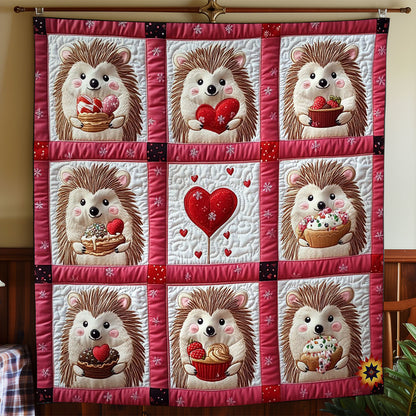 Valentine Hedgehog WY1012053CL Quilt