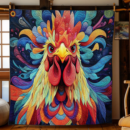 Colorful Rooster WY2111039CL Quilt