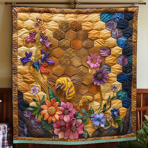 Bee Habitat Flower WP0609003CL Quilt