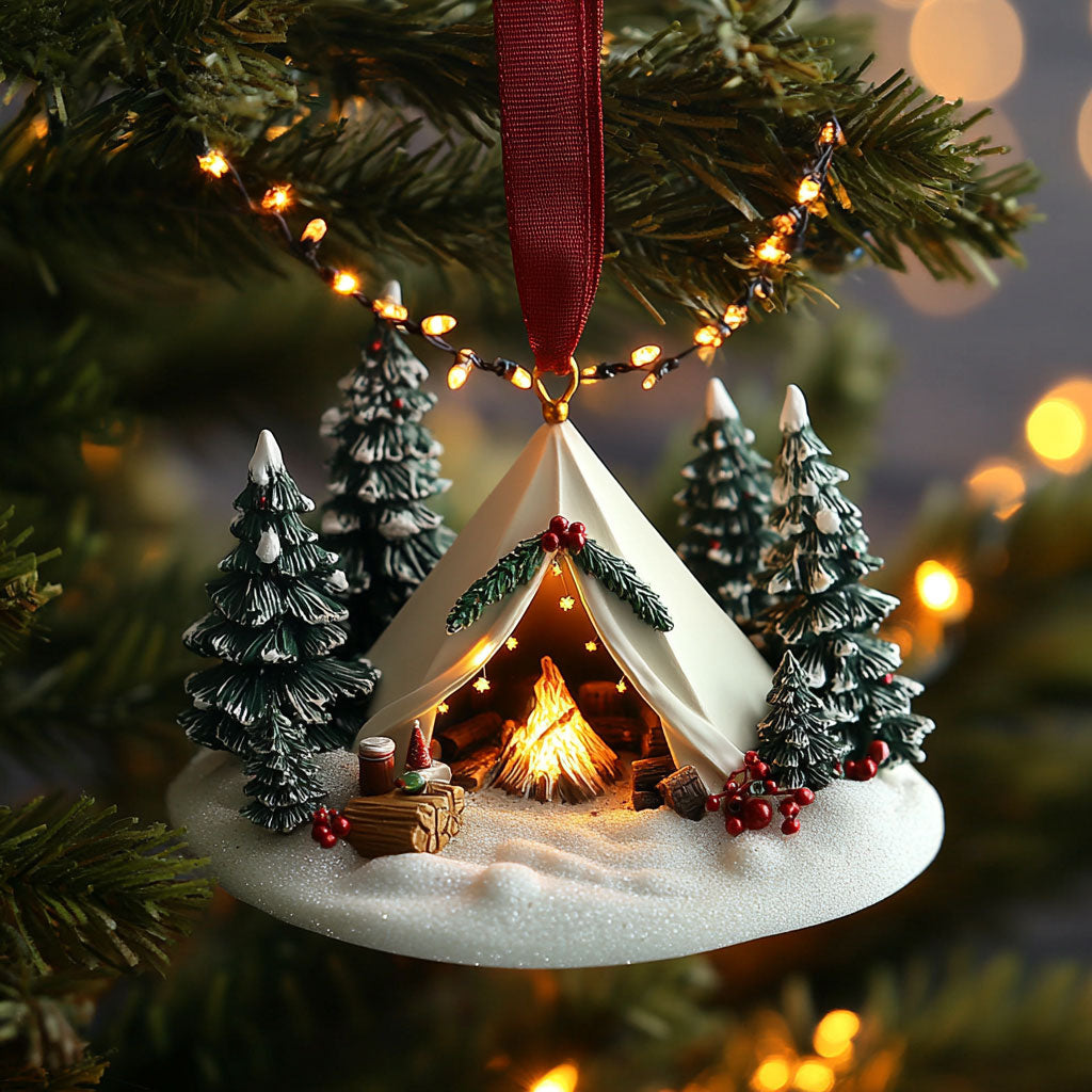Dreamy Camping WN2310017CL Christmas Ornament