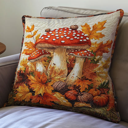 Mushroom And Autumn Leaf WY2701038CL Quilt Pillow Case