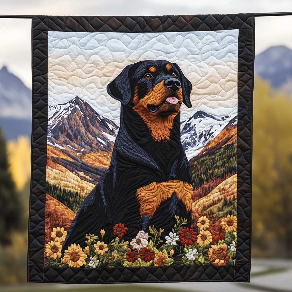 Rottweiler Mountainous WP1809020CL Quilt