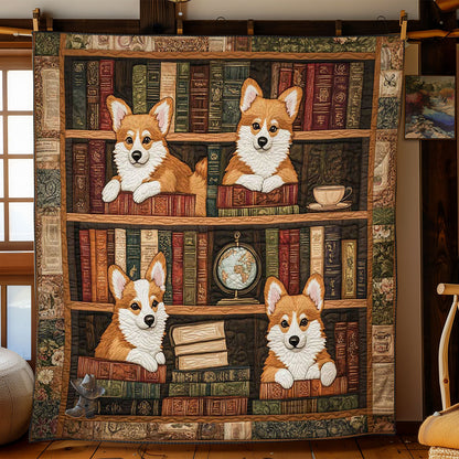 Literary Corgi WN2910031CL Quilt