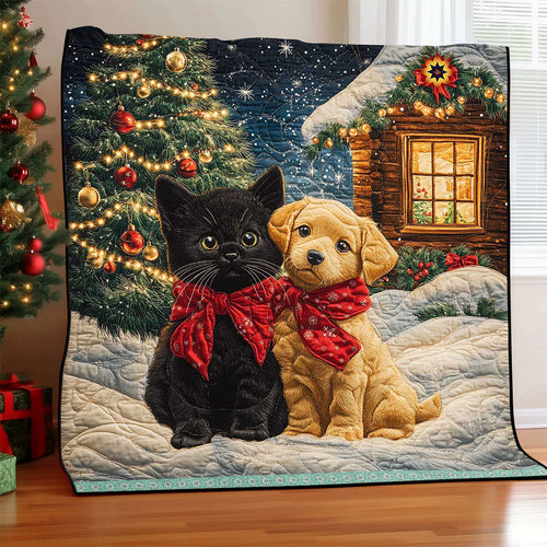 Christmas Best Friend Dog WP0411010CL Quilt