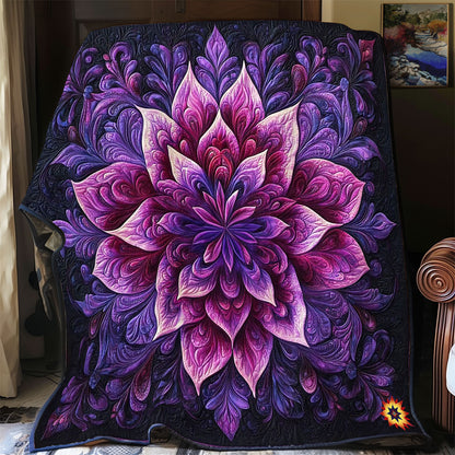 Mystic Purple Flower Bloom WY0912021CL Quilt