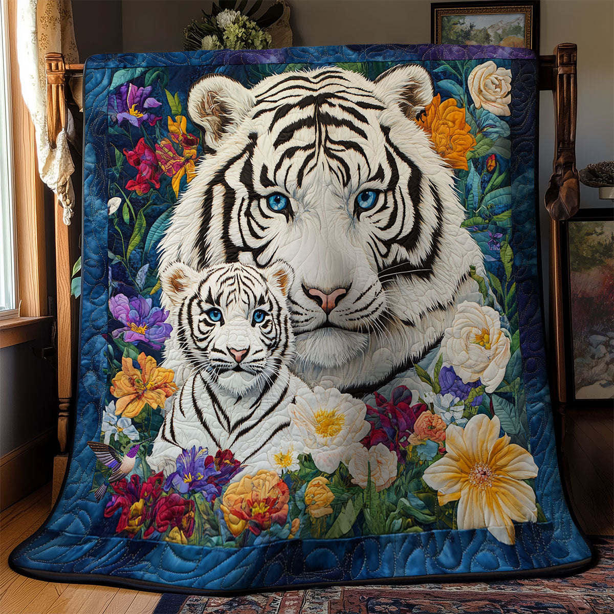 Tiger Family WY2111033CL Quilt