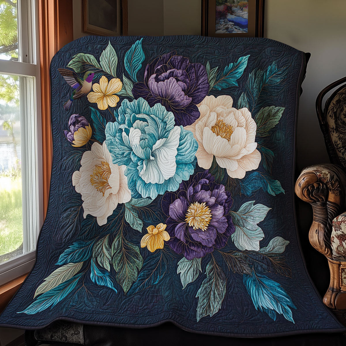 Mystic Flower Garden WY0811037CL Quilt