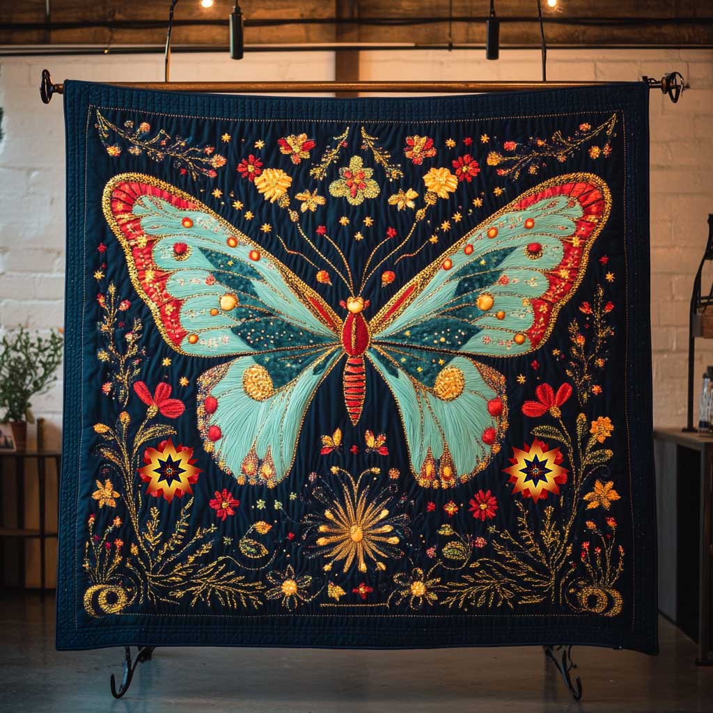 Serene Butterfly WP0612018CL Quilt