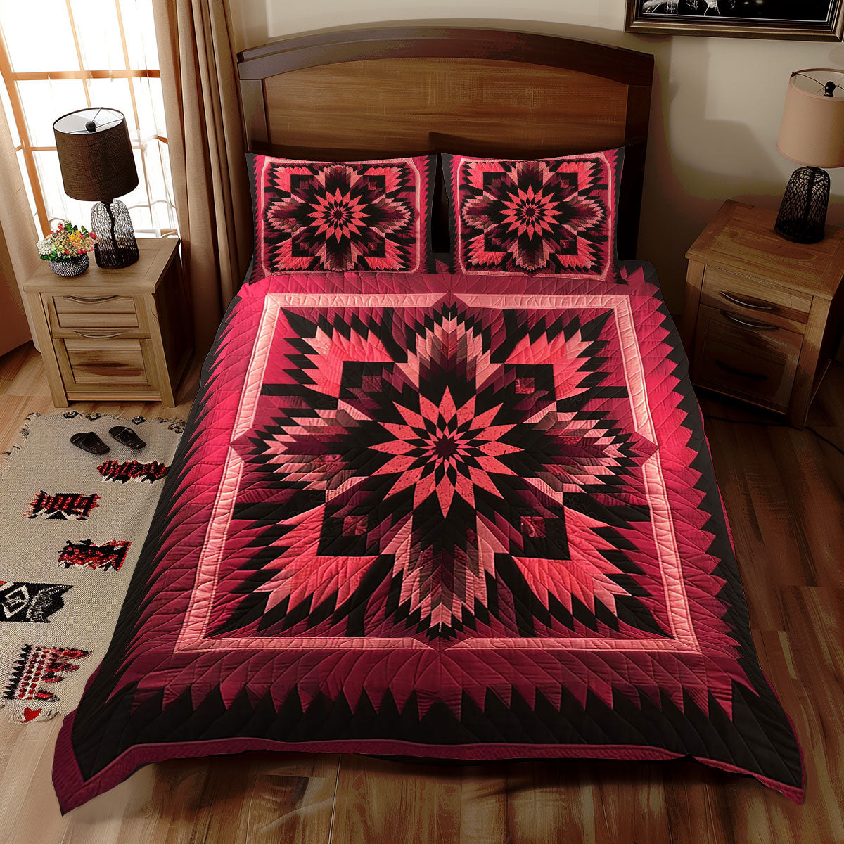 Native American Amish Star WJ1411034CL Duvet Cover Set