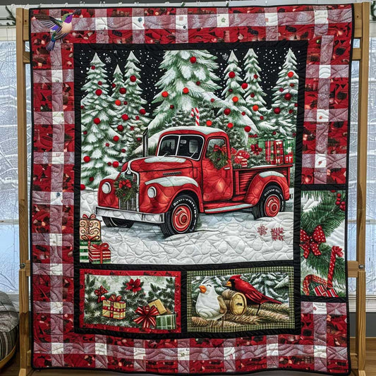 Red Truck Christmas WN1410034CL Quilt