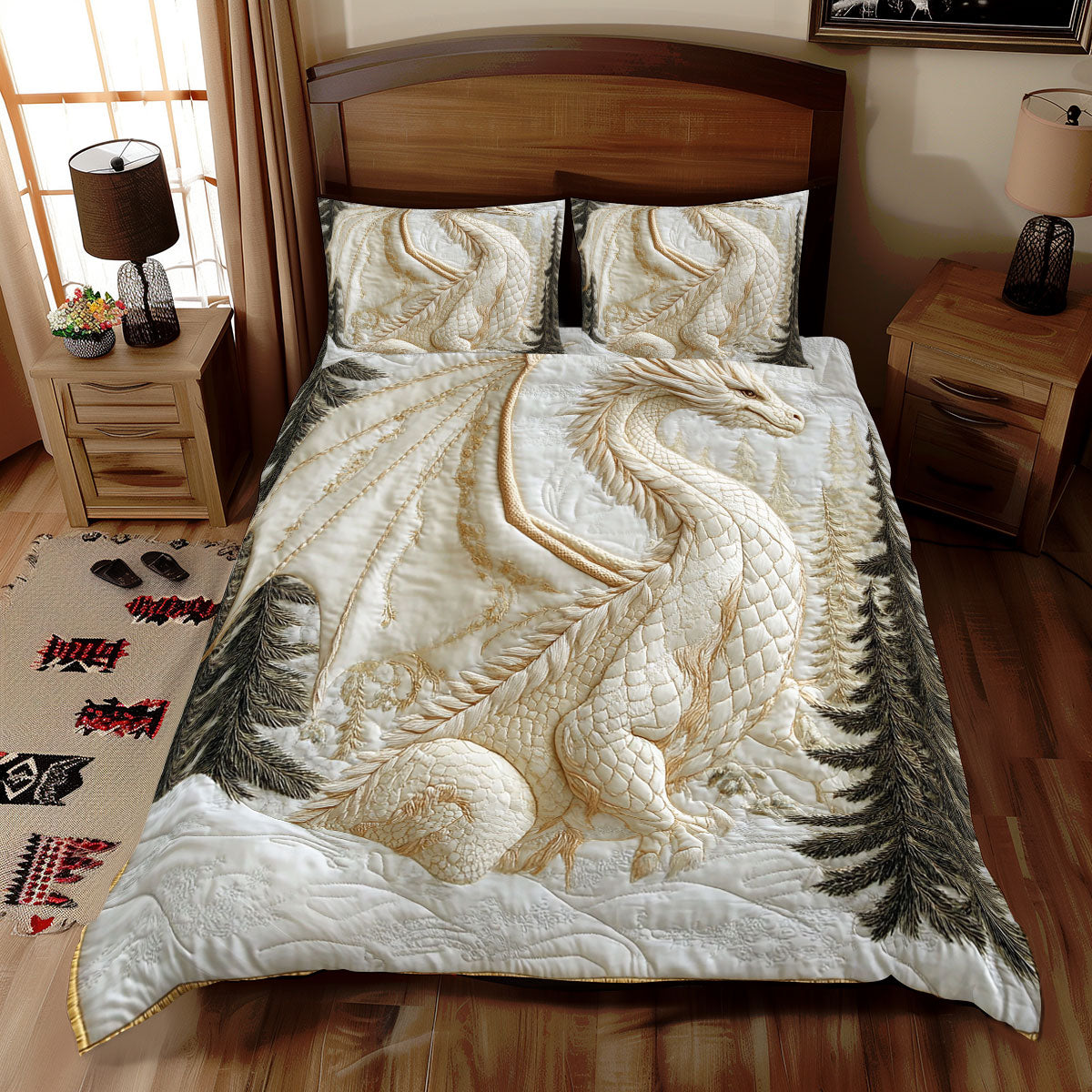 Majestic Dragon WX2112077CL Duvet Cover Set