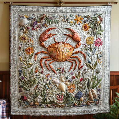 Crab In Flower WY2201061CL Quilt