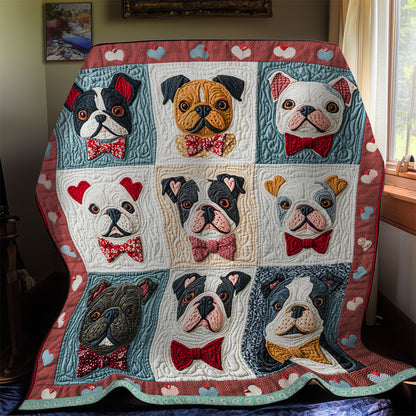 Cozy Bulldog  WX2112008CL Quilt