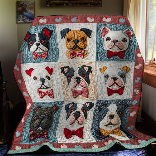 Cozy Bulldog  WX2112008CL Quilt