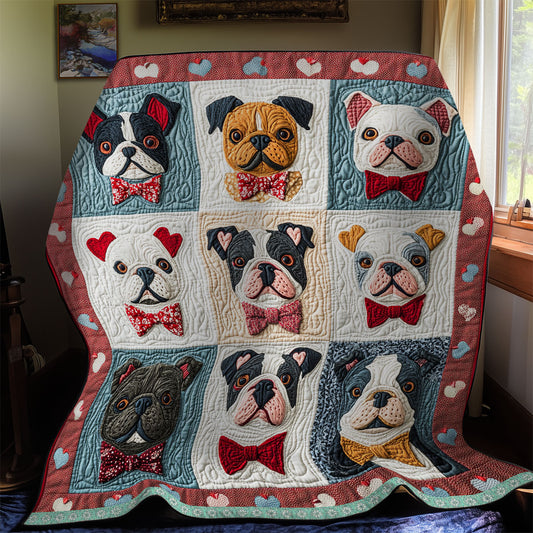 Cozy Bulldog  WX2112008CL Quilt