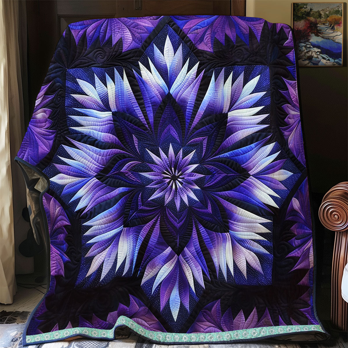 Mystic Purple Bloom WN1309013CL Quilt