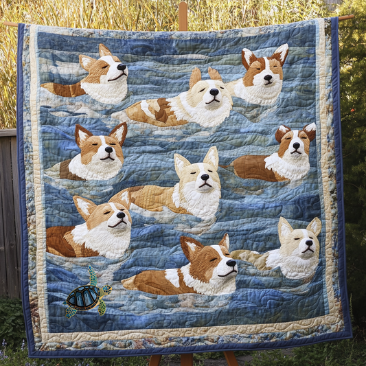 Corgi Underwater Dreams WN0310007CL Quilt