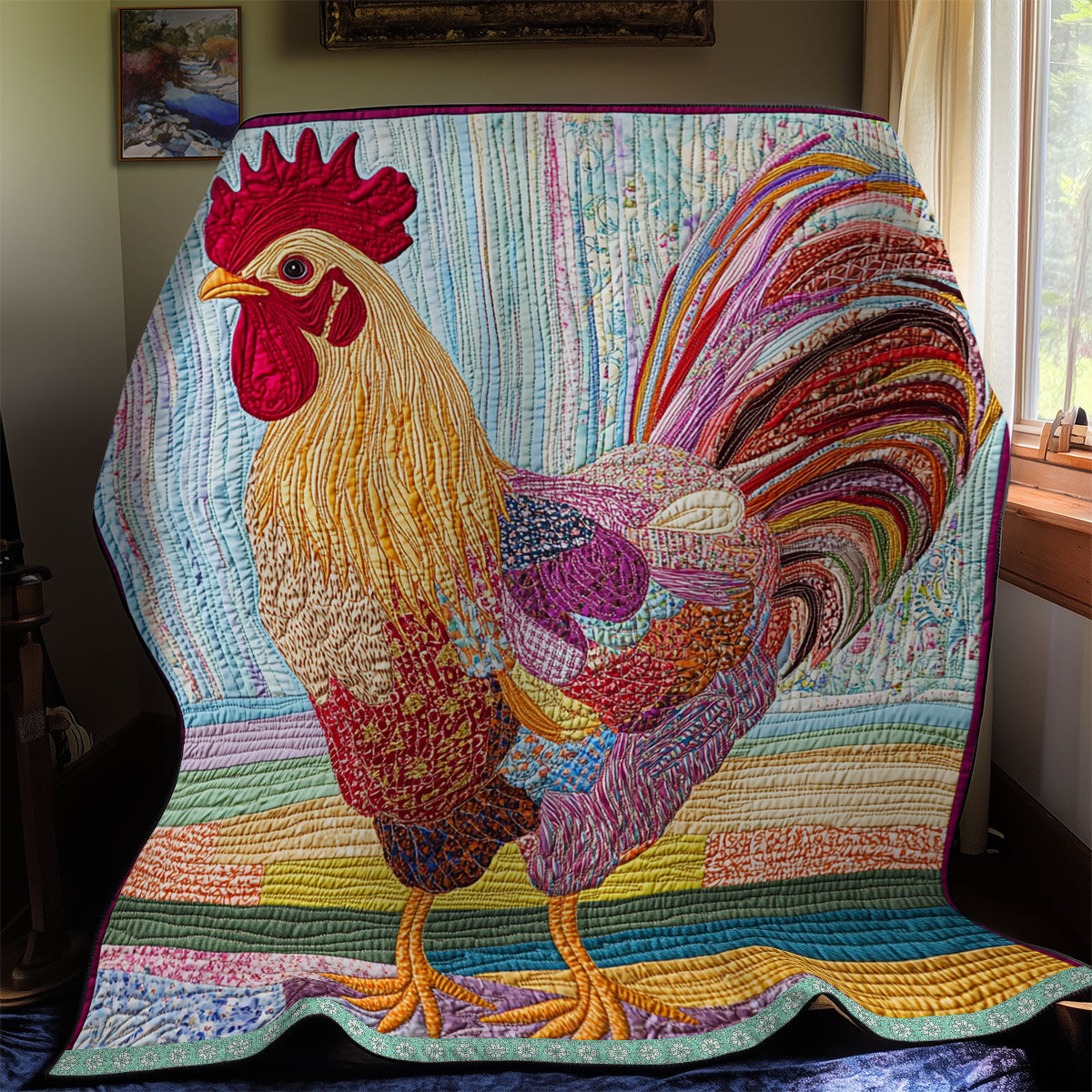 Chicken WX2111008CL Quilt