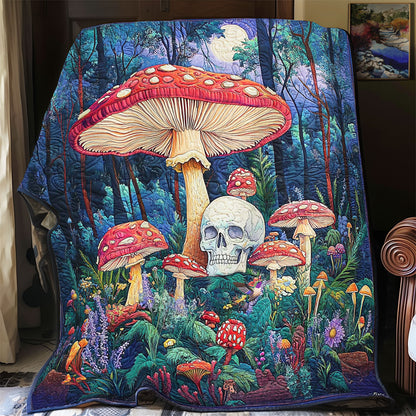Skull Mushroom Forest WY2511028CL Quilt