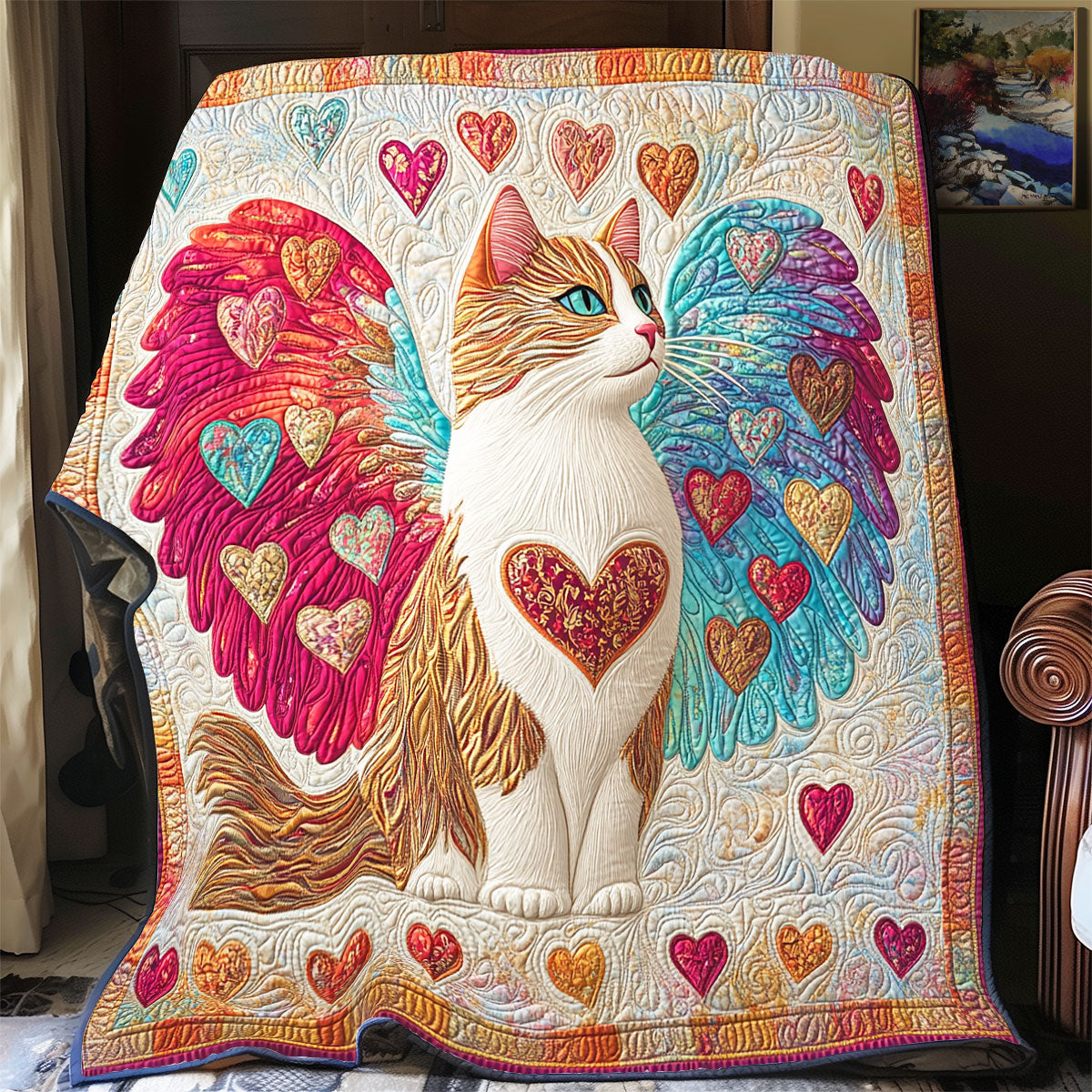 Angel Cat XB1604014CL Quilt