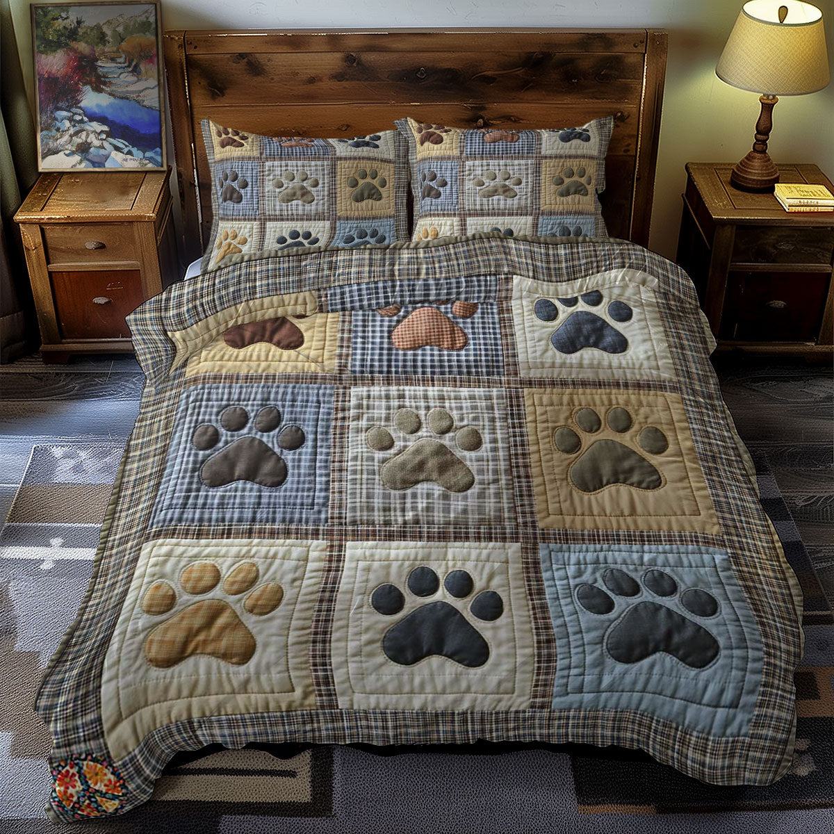 Dog Paw Love WN0710080CL Duvet Cover Set