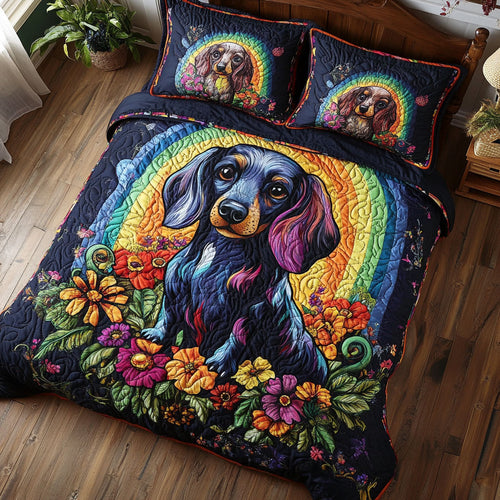 Dachshund Flower WT0703073CL Duvet Cover Set