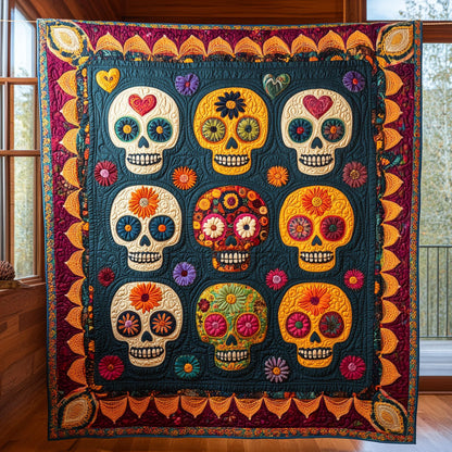 Sugar Skull Garden CP0508032CL Quilt