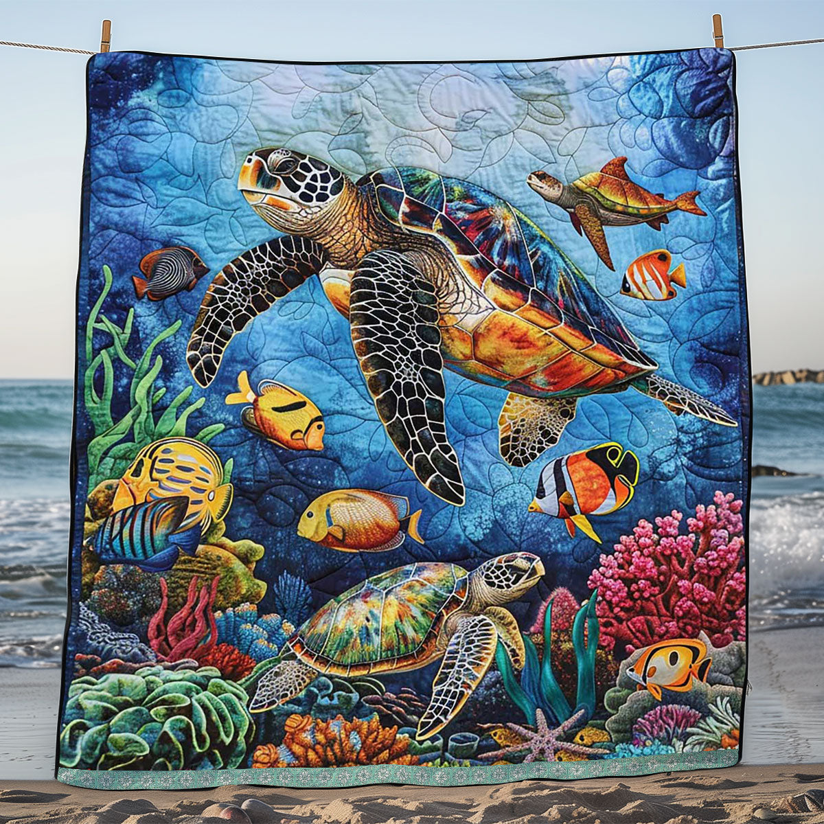 Sea Turtle WJ1109018CL Quilt