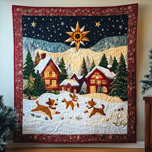 Dog Festive Fun WN0710057CL Quilt