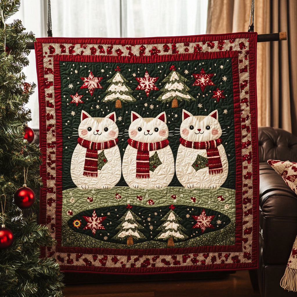 Christmas Snowmeow WJ1811024CL Quilt