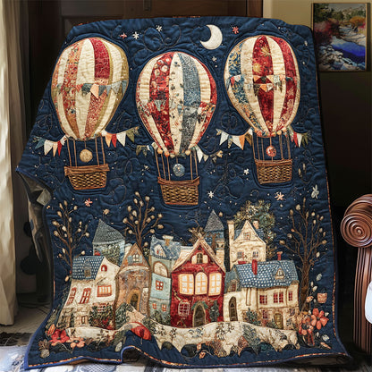 Hot Air Balloon Village WY1202112CL Quilt