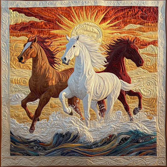 Horse Sunrise WG3012015CL Quilt