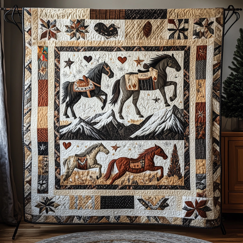 Tribal Horse WU0611014CL Quilt