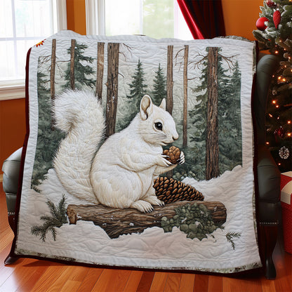 Winter Of White Squirrel WY1911104CL Quilt