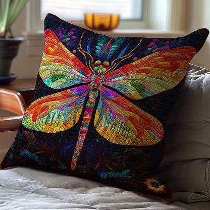 Colorful Dragonfly WY1012097CL Quilt Pillow Case