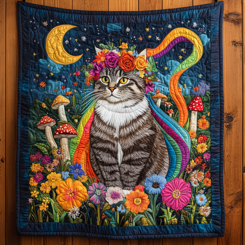 Floral Cat CW1806027CL Quilt