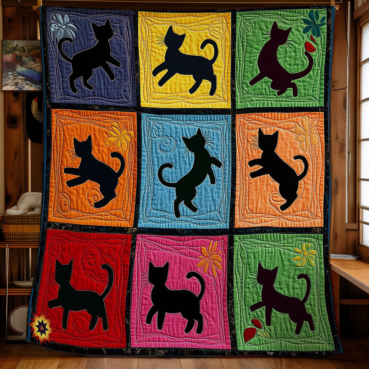 Black Cat WY2911005CL Quilt