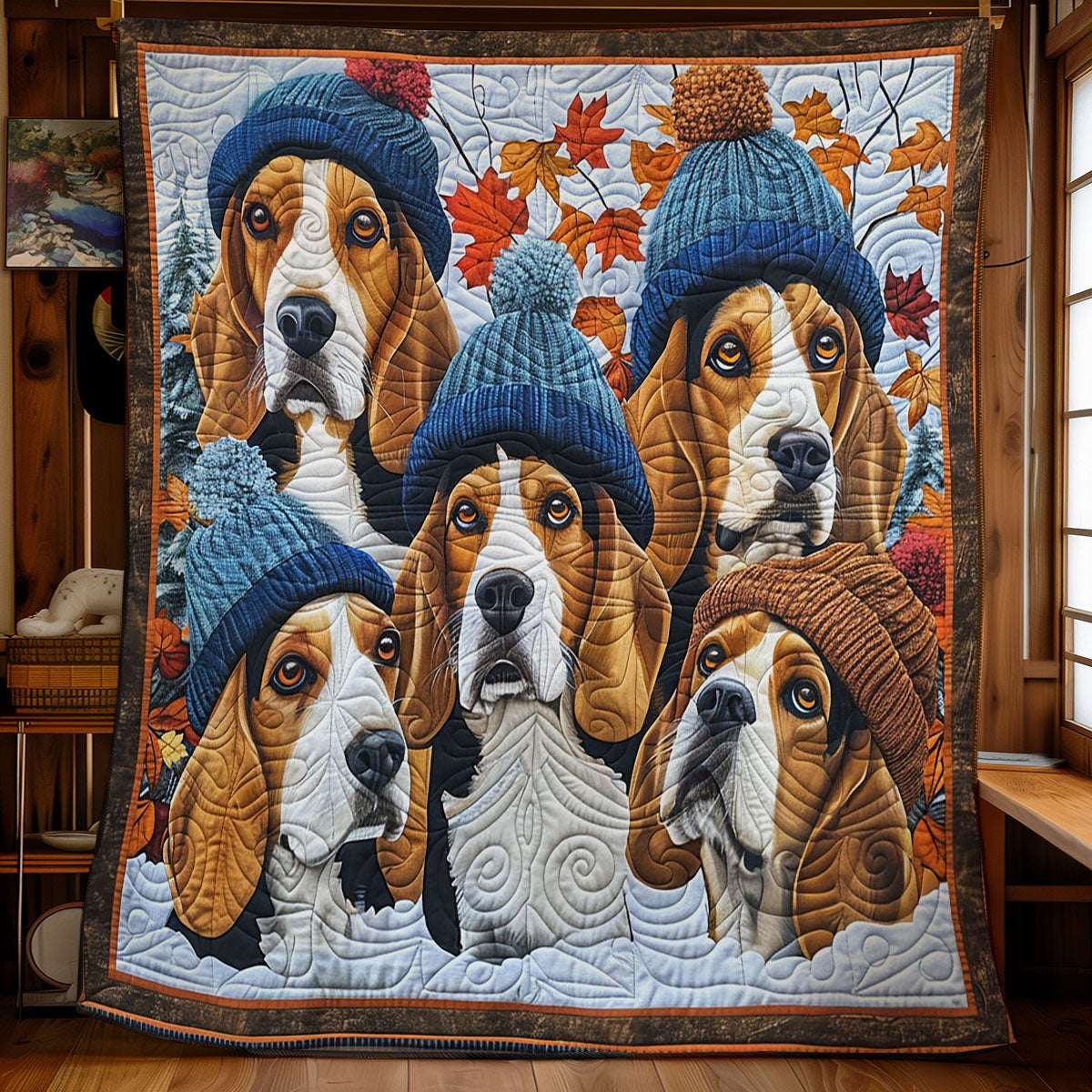 Winter Of Dachshund WY0202089CL Quilt
