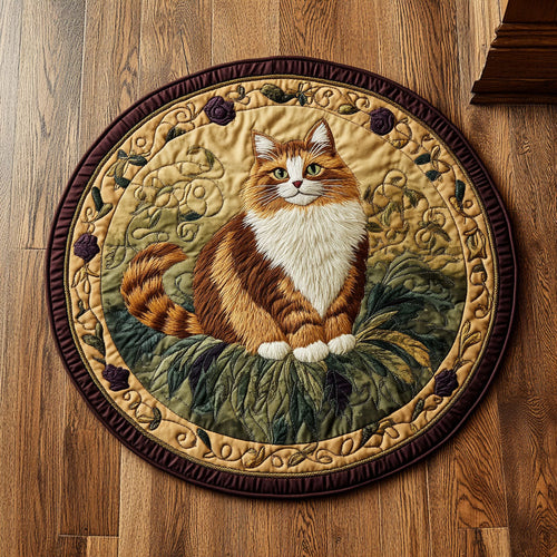 Charming Mainecoon CP1207005CL Quilted Round Mat