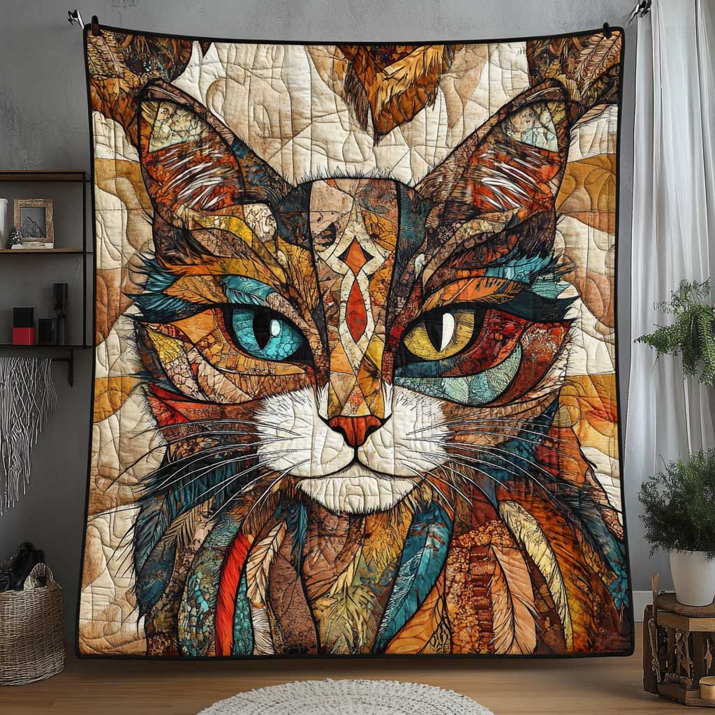 Native American Cat WP1809051CL Quilt